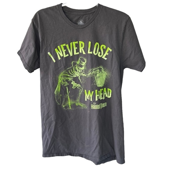 Disney Parks The Haunted Mansion Hatbox Ghost Tee Never Lose My Head Lrg Unisex - Picture 1 of 8